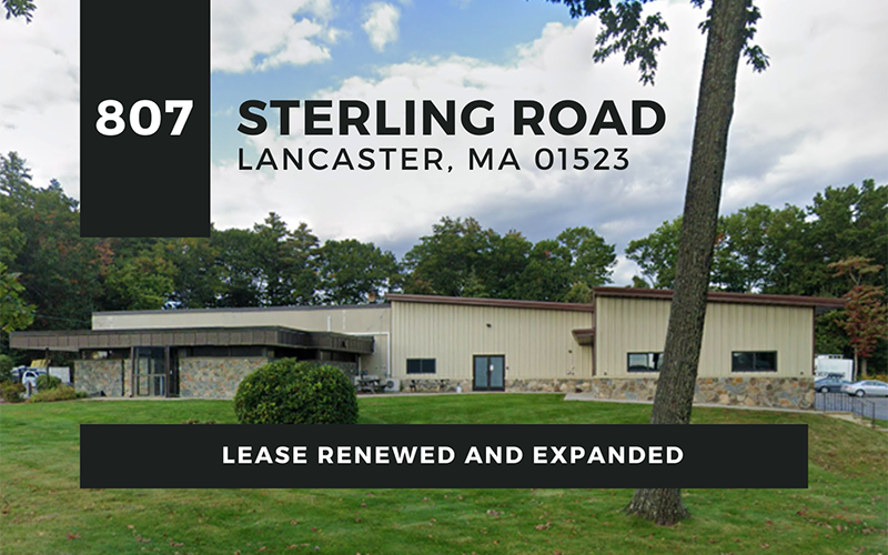 Lease Renewed and Expanded | 807 Sterling Road