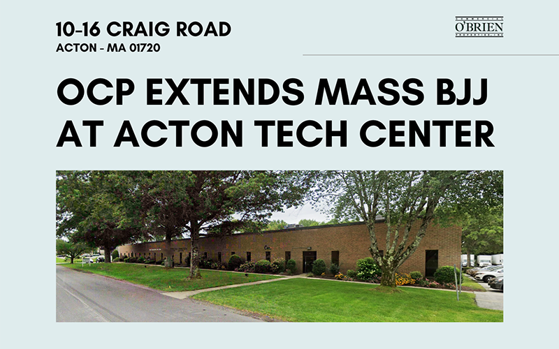 OCP Extends Mass BJJ at Acton Tech Center
