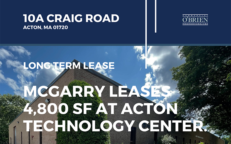McGarry Leases 4,800 SF at Acton Technology Center